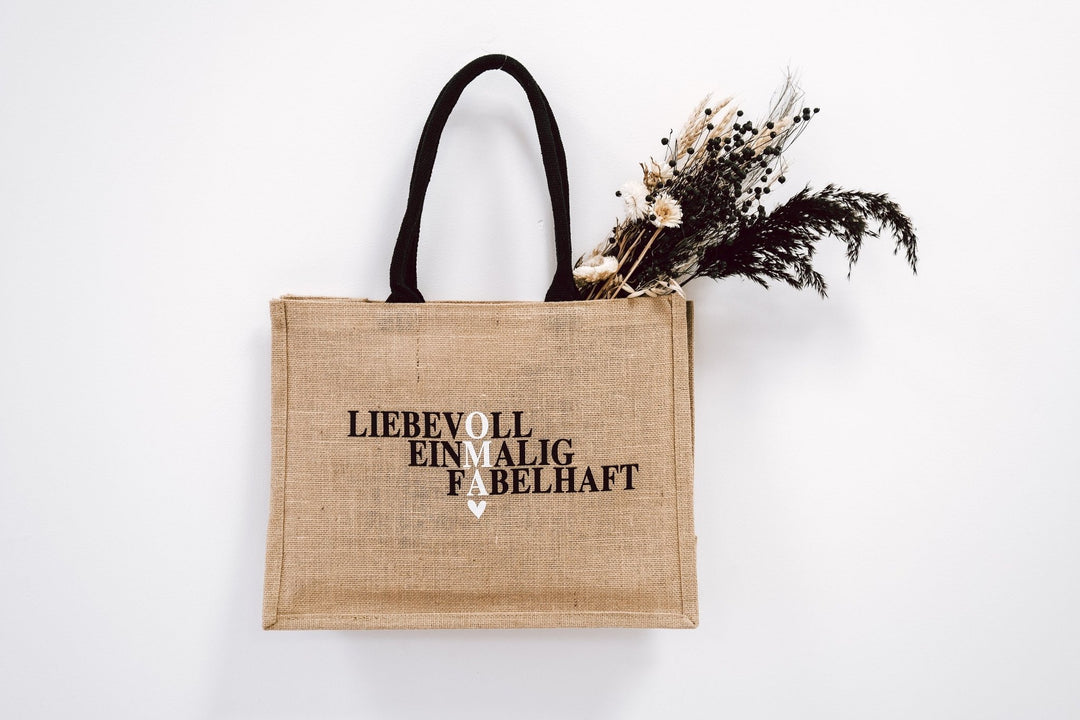 Jute Tasche für Oma - Jellies Design