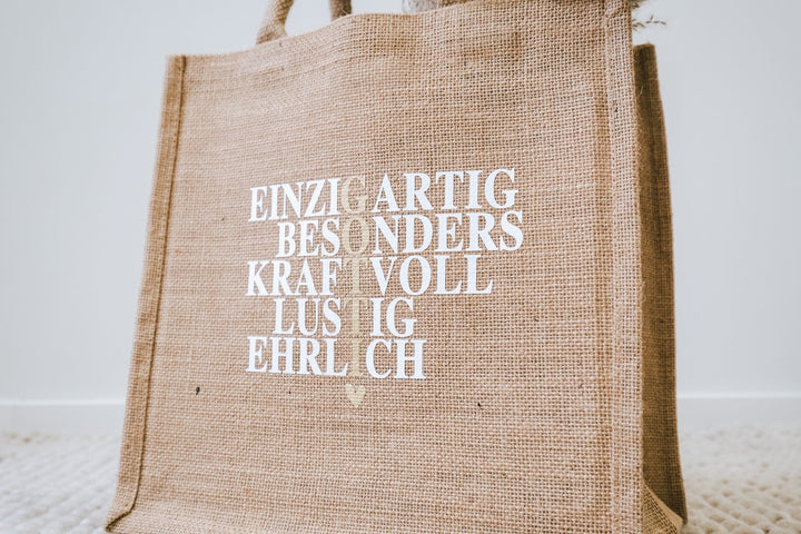 Jute Tasche für Gotti - Jellies Design