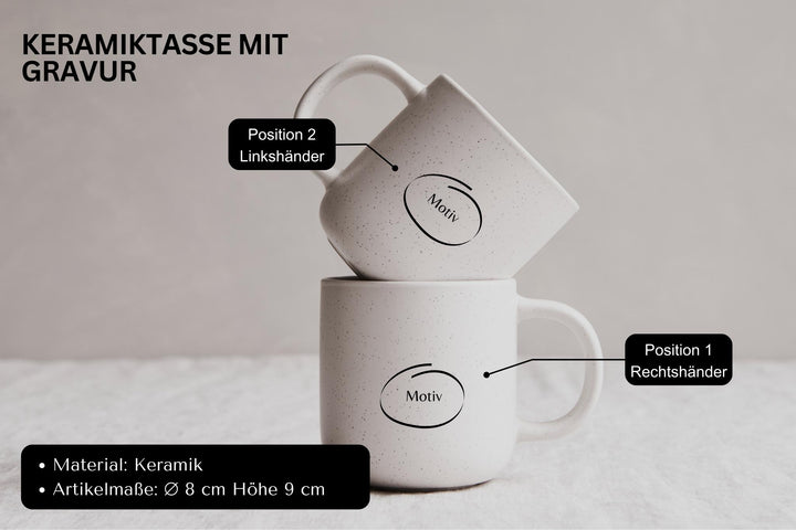 Personalisierte Steingut Tasse für die beste Mama - Jellies Design